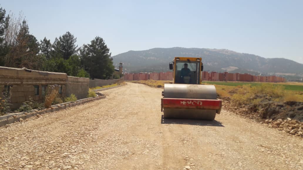 عملیات زیرسازی خیابان ورودی مسکن مهر