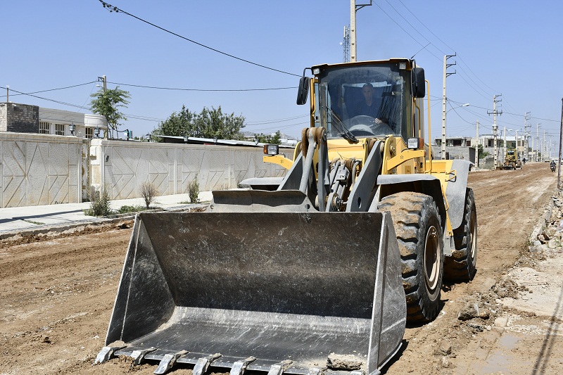 عملیات زیر سازی خیابان حاجتی ها