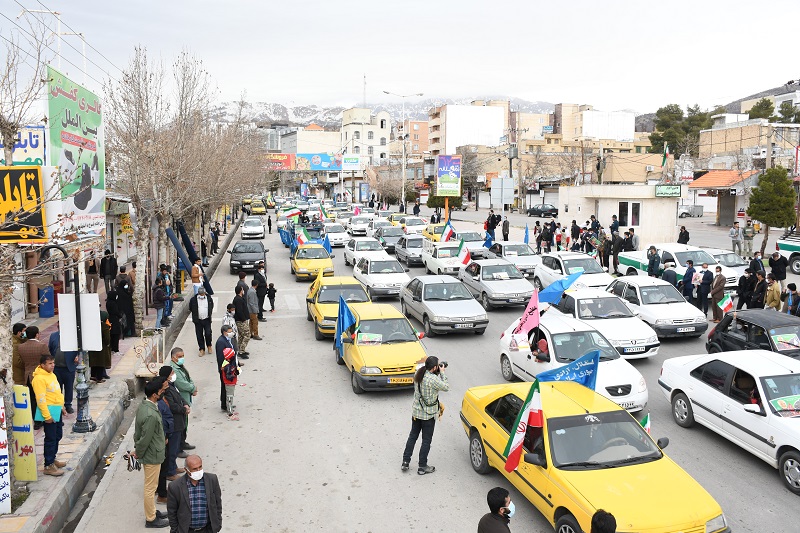 رژه خودرویی و موتوری  22 بهمن در یاسوج