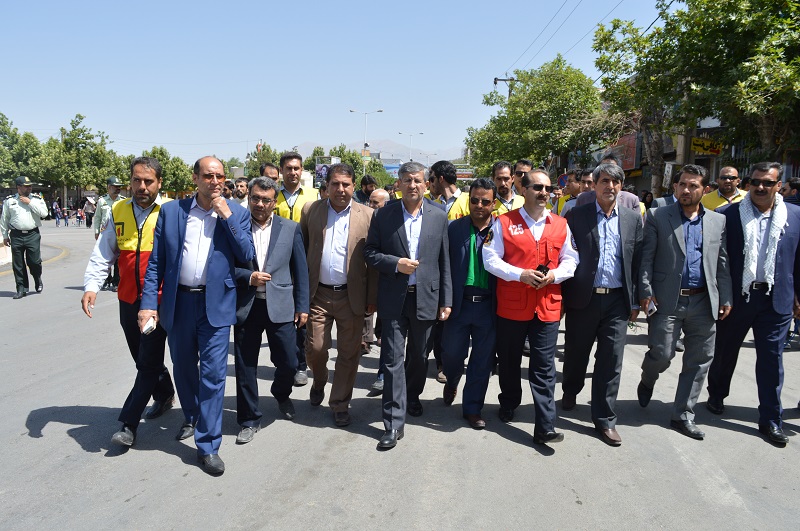 حضور شهردار و کارکنان شهرداری در راهپیمایی روز قدس