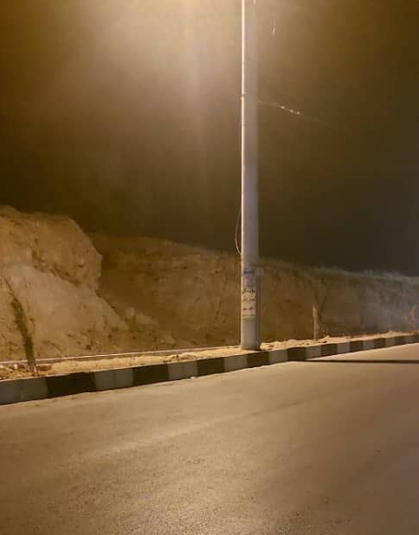 رنگ‌آمیزی شبانه ورودی یاسوج برای ارتقای جلوه‌های بصری شهر آغاز شد