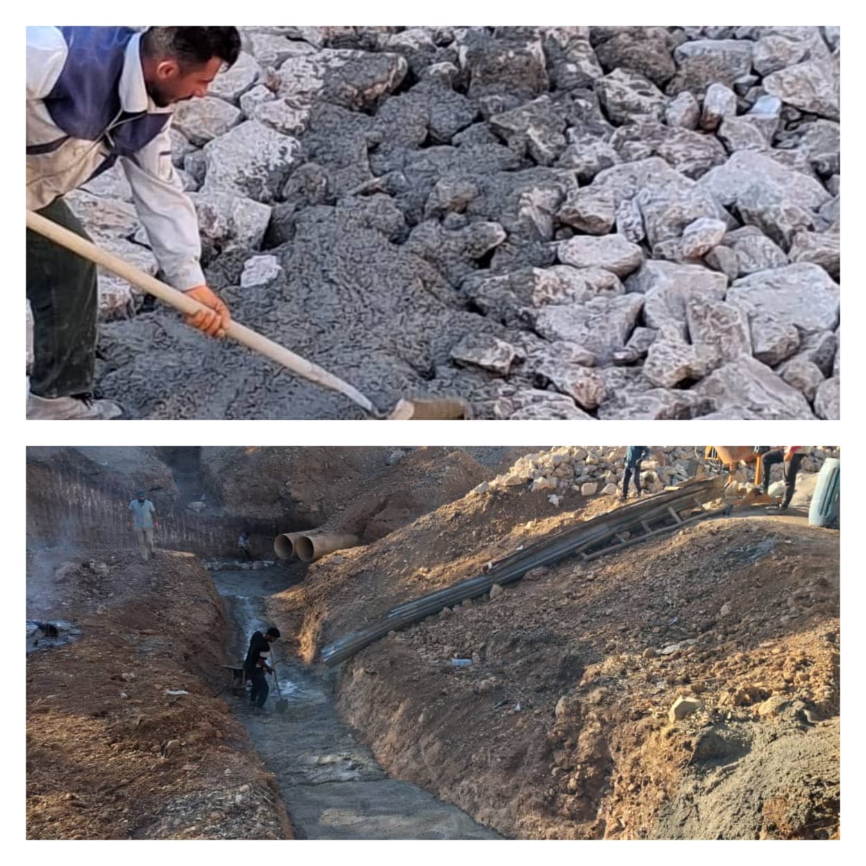 پیشرفت عملیات احداث کانال هدایت سیلاب در بلوار شهدای اقتدار